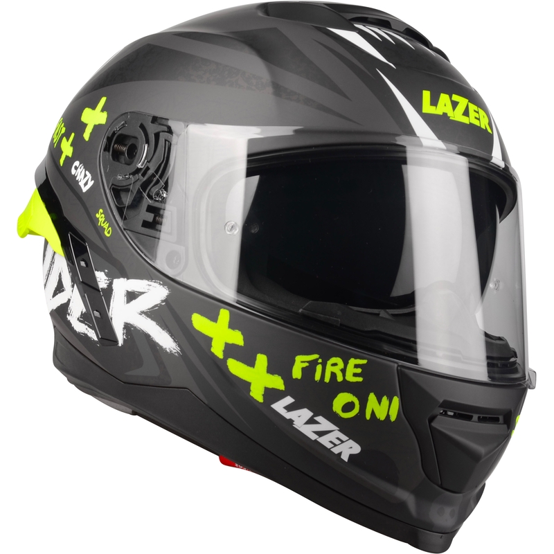 Integralna motociklistička kaciga Lazer Rafale SR Ride Oni sivo-bijela-fluo žuta rasprodaja