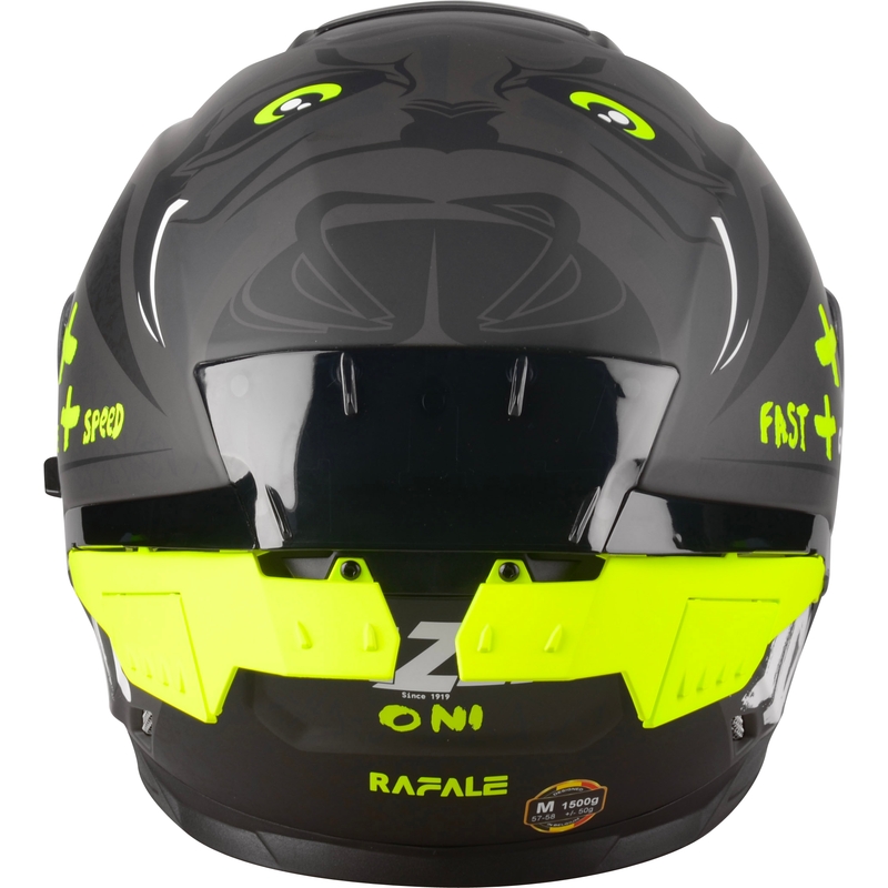 Integralna motociklistička kaciga Lazer Rafale SR Ride Oni sivo-bijela-fluo žuta rasprodaja