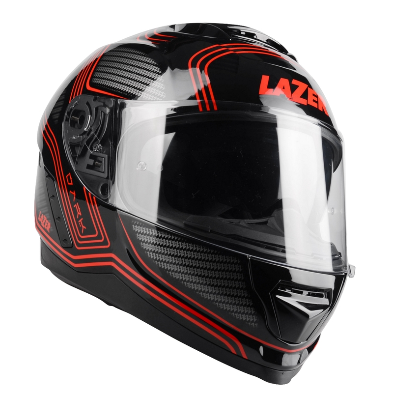 Integralna motociklistička kaciga Lazer Rafale Darkside crno-sivo-crvena