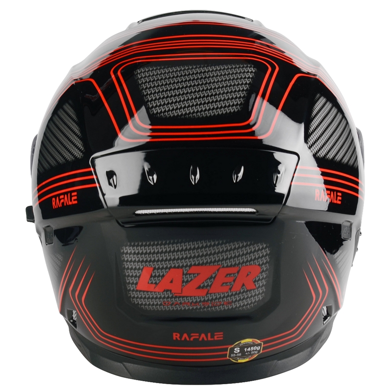 Integralna motociklistička kaciga Lazer Rafale Darkside crno-sivo-crvena