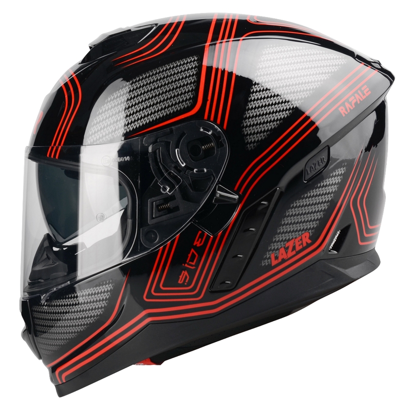 Integralna motociklistička kaciga Lazer Rafale Darkside crno-sivo-crvena