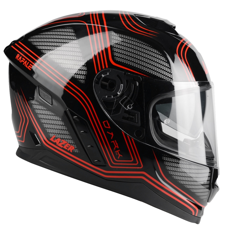 Integralna motociklistička kaciga Lazer Rafale Darkside crno-sivo-crvena