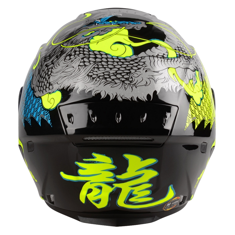 Otvorena motoristička kaciga Lazer Tango S Z-Line Dragon crno-fluo žuta