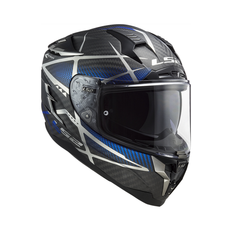 LS2 FF327 Challenger C Konic crno-sivo-plava Integralna motociklistička kaciga rasprodaja