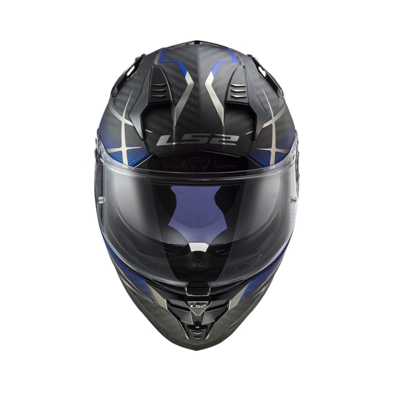LS2 FF327 Challenger C Konic crno-sivo-plava Integralna motociklistička kaciga rasprodaja