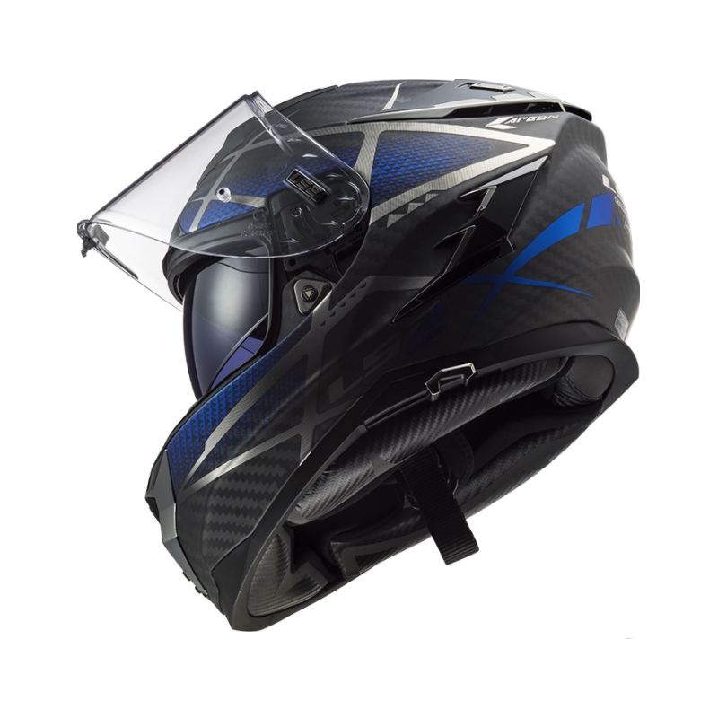 LS2 FF327 Challenger C Konic crno-sivo-plava Integralna motociklistička kaciga rasprodaja
