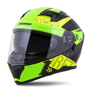 Integralna motociklistička kaciga Cassida Integral 3.0 DRFT zeleno-biserno žuta