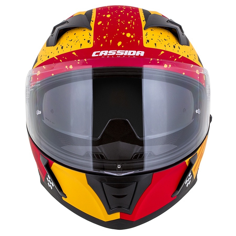 Integralna motociklistička kaciga Cassida Integral 3.0 DRFT narančasto-fluo crvena