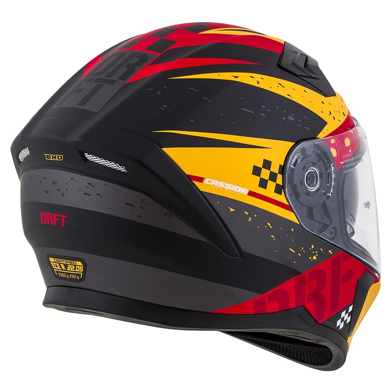 Integralna motociklistička kaciga Cassida Integral 3.0 DRFT narančasto-fluo crvena