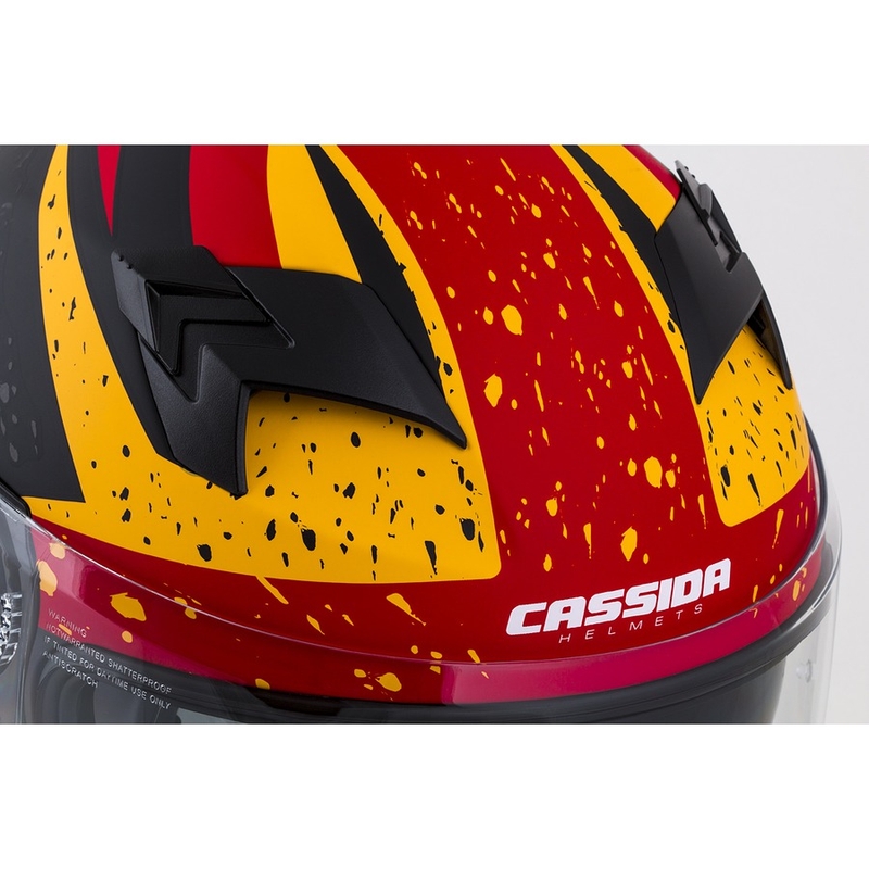 Integralna motociklistička kaciga Cassida Integral 3.0 DRFT narančasto-fluo crvena