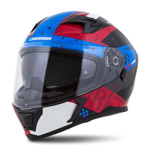 Integralna motociklistička kaciga Cassida Integral 3.0 DRFT crveno-biserno plava