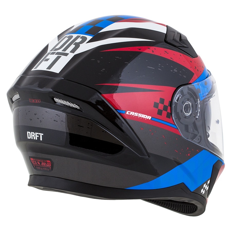 Integralna motociklistička kaciga Cassida Integral 3.0 DRFT crveno-biserno plava