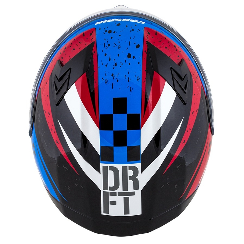 Integralna motociklistička kaciga Cassida Integral 3.0 DRFT crveno-biserno plava