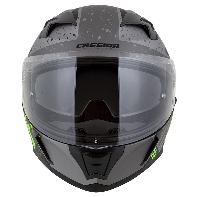 Integralna motociklistička kaciga Cassida Integral 3.0 DRFT mat sivo-crno-zelena