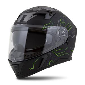 Integralna motociklistička kaciga Cassida 3.0 Hack zeleno-crna mat