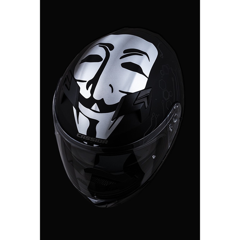 Integralna motociklistička kaciga Cassida 3.0 Hack plavo-crna mat