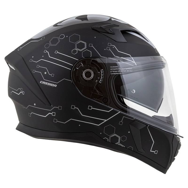Integralna motociklistička kaciga Cassida 3.0 Hack Vision sivo-srebrno-crna mat rasprodaja