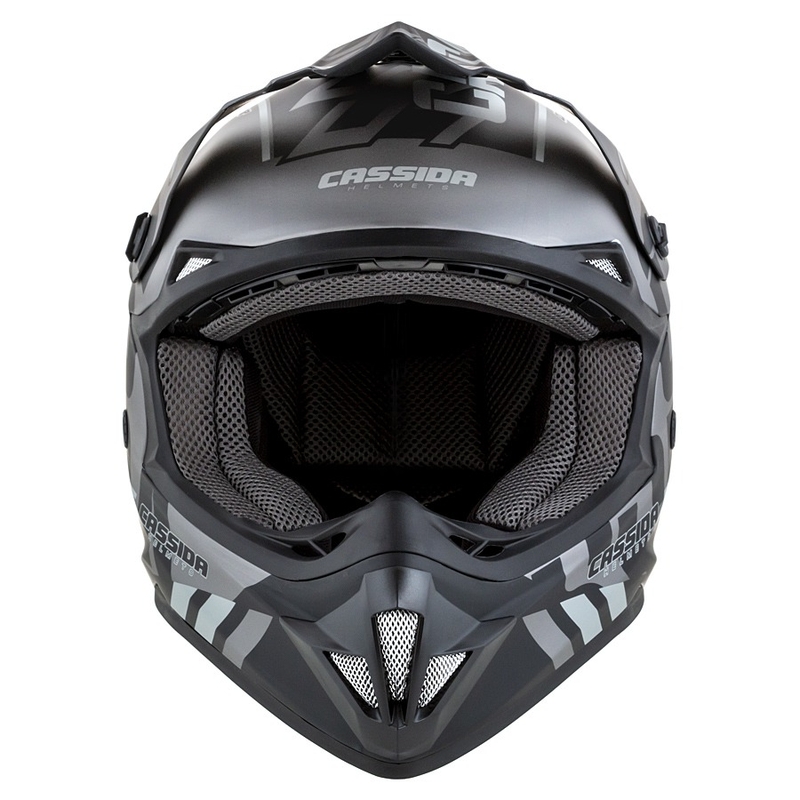 Cassida Cross Cup Sonic Motocross kaciga crno-siva mat rasprodaja