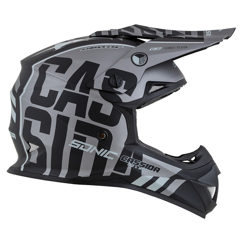 Cassida Cross Cup Sonic Motocross kaciga crno-siva mat rasprodaja