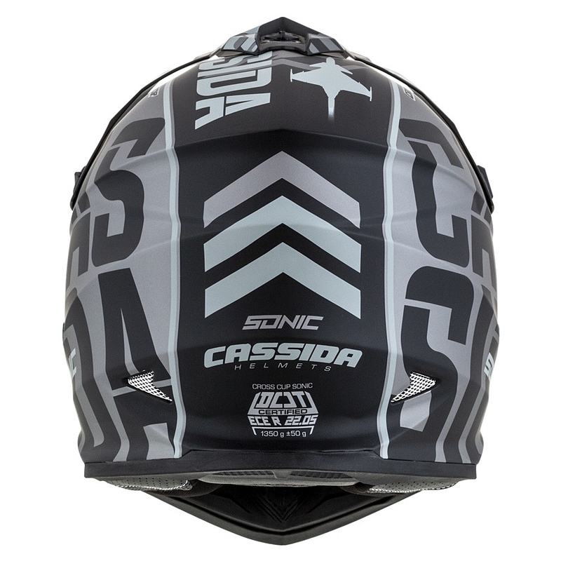 Cassida Cross Cup Sonic Motocross kaciga crno-siva mat rasprodaja