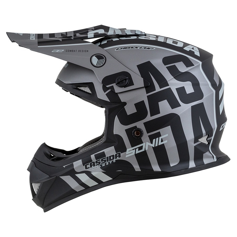 Cassida Cross Cup Sonic Motocross kaciga crno-siva mat rasprodaja