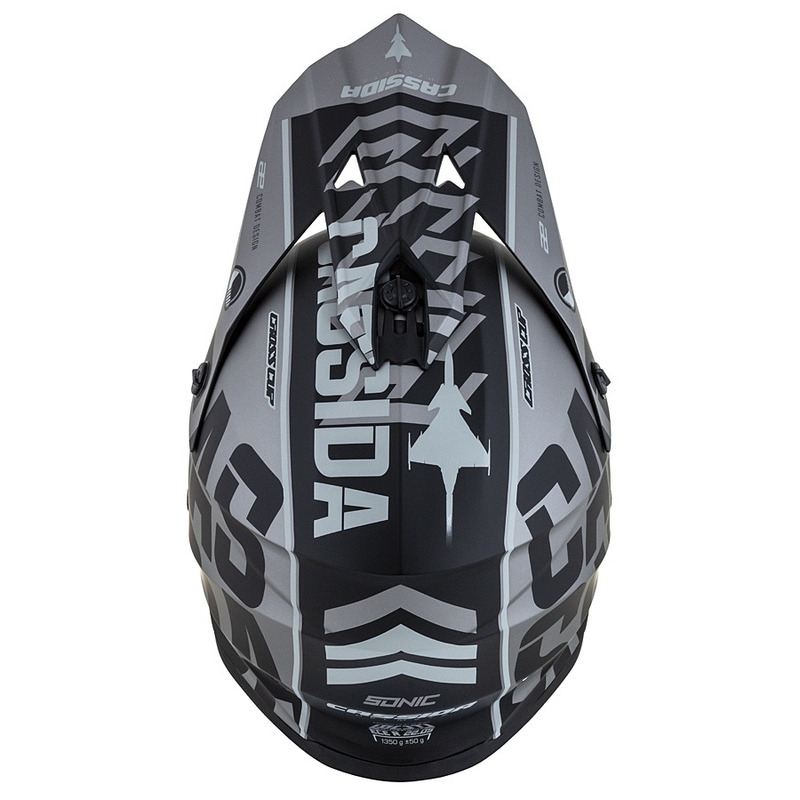 Cassida Cross Cup Sonic Motocross kaciga crno-siva mat rasprodaja