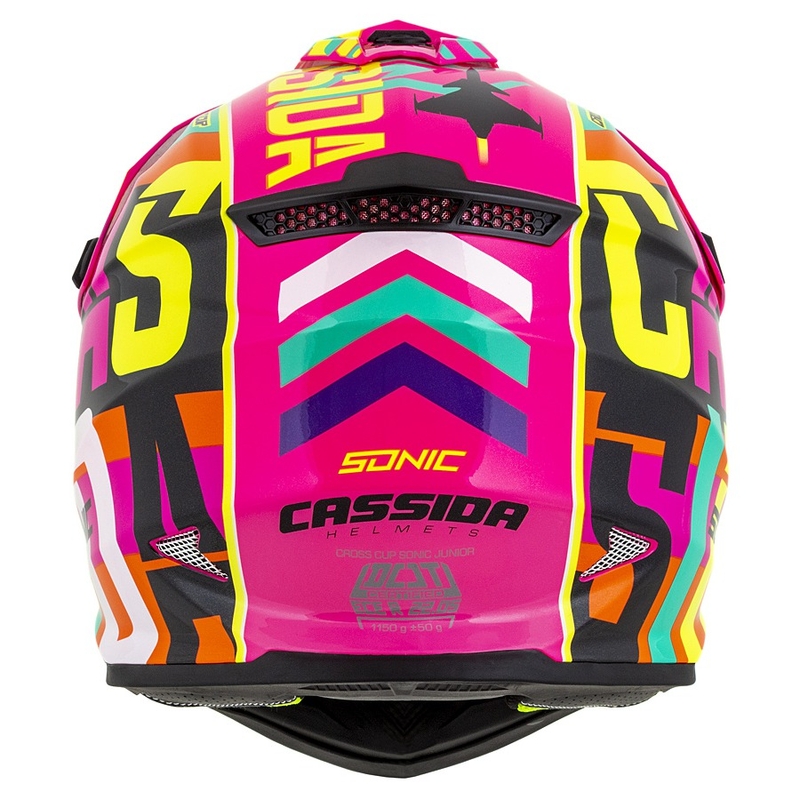 Dječja kaciga za motocross Cassida Cross Cup Sonic Junior višebojna