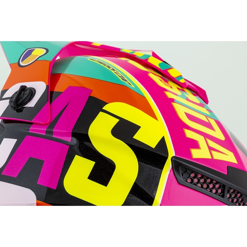 Dječja kaciga za motocross Cassida Cross Cup Sonic Junior višebojna