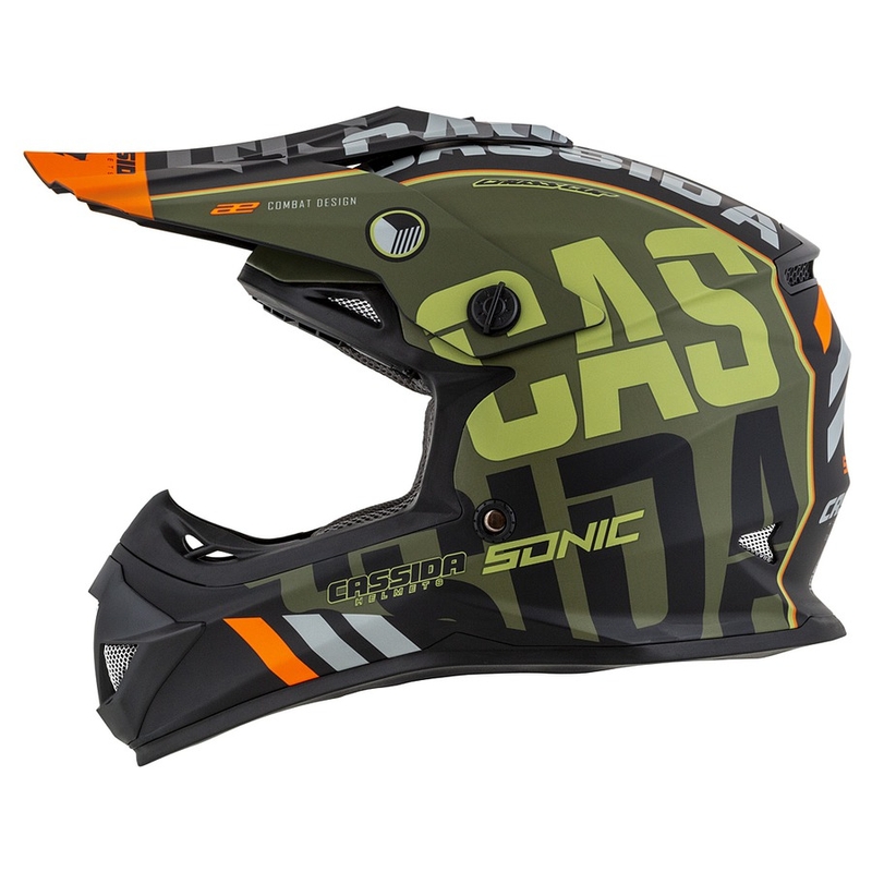 Cassida Cross Cup Sonic Junior Dječja kaciga za motocross Narančasto-zelena mat rasprodaja