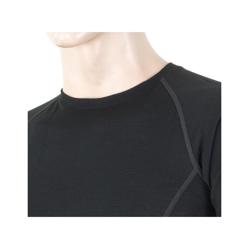 Muška funkcionalna majica Sensor Merino Active crna - kratki rukav rasprodaja