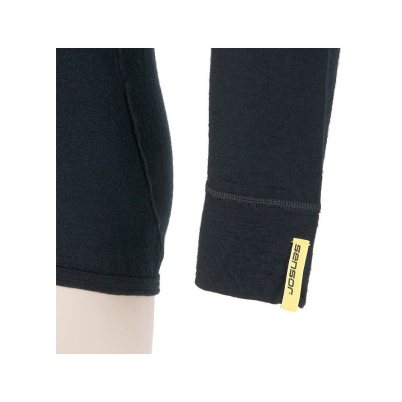 Muška funkcionalna majica Sensor Merino Active crna - dugi rukav rasprodaja