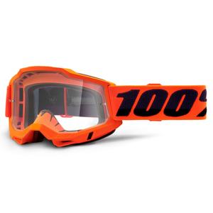 Naočale za motocross 100% ACCURI 2 narančaste (prozirni pleksiglas)