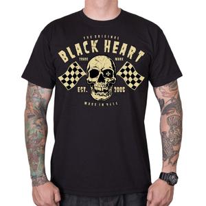 Muška majica kratkih rukava Black Heart Flag Skull