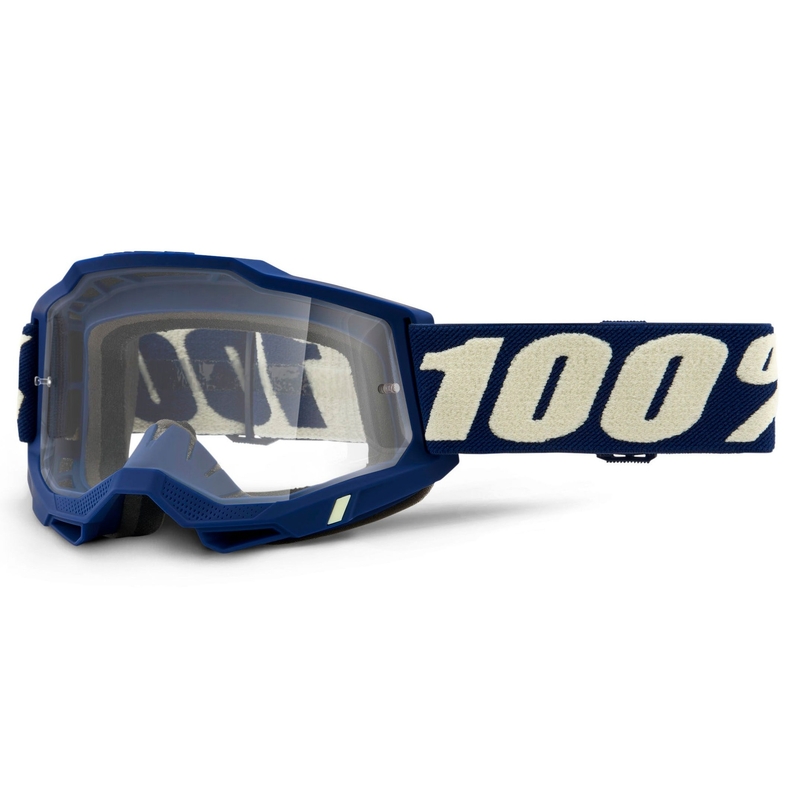 Naočale za motocross 100% ACCURI 2 tamnoplave (prozirni pleksiglas)
