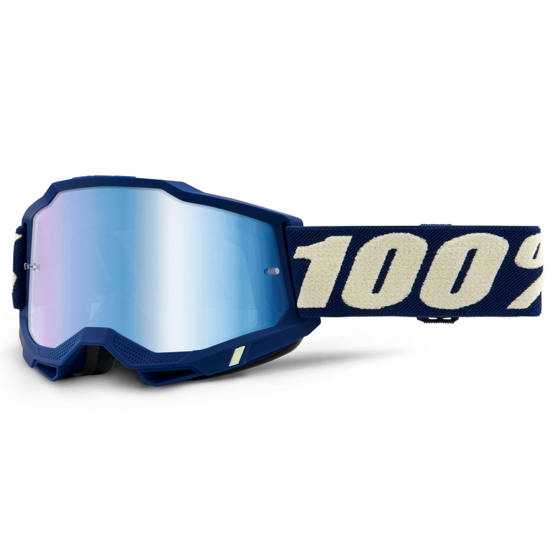 Naočale za motocross 100% ACCURI 2 tamno plave (plavi zrcalni pleksiglas)