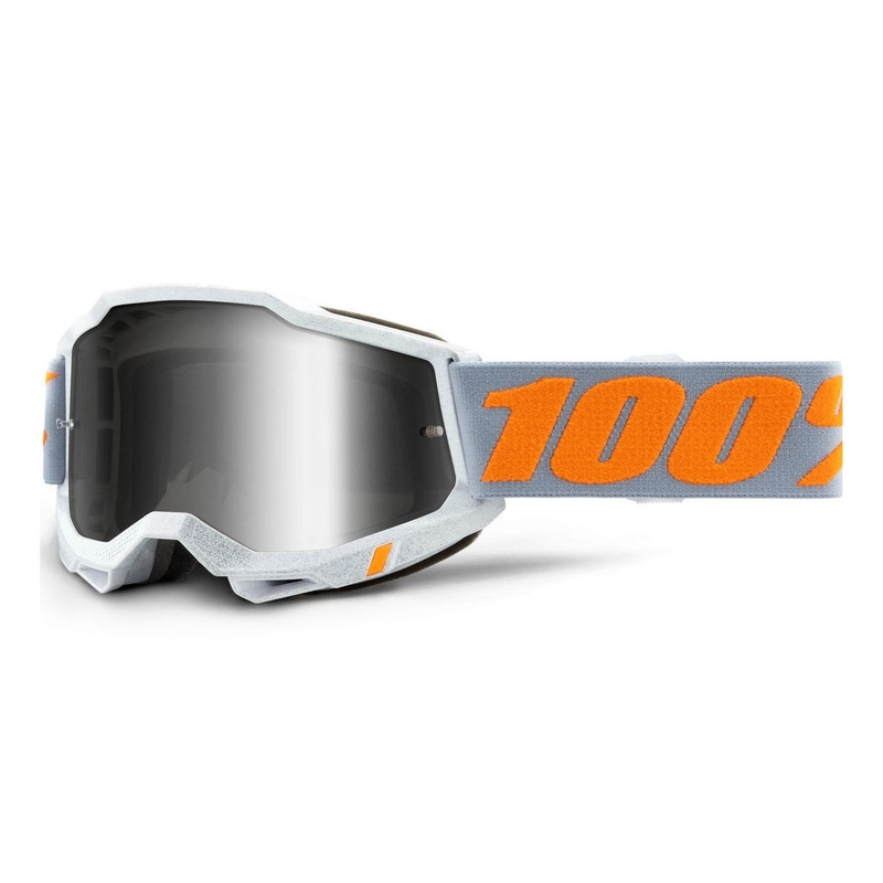 Naočale za motocross 100% ACCURI 2 sive (srebrni zrcalni pleksiglas)