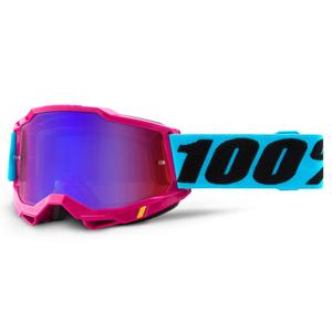 Naočale za motocross 100% ACCURI 2 Pink (crveno-plavi zrcalni pleksiglas)