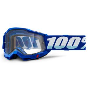 Naočale za motocross 100% ACCURI 2 plave (dvostruki prozirni pleksiglas)