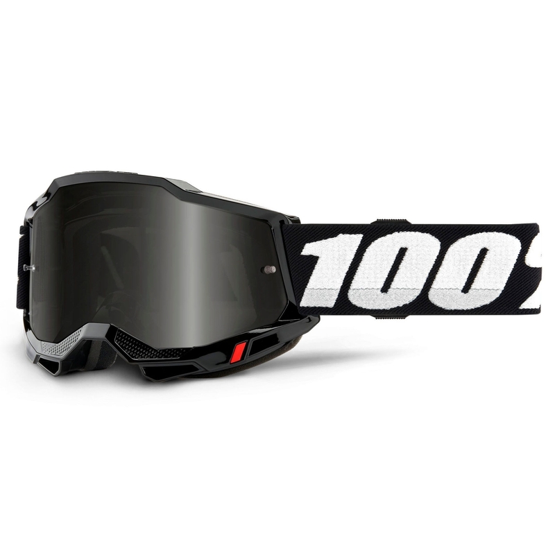Naočale za motocross 100% ACCURI 2 crne (dimni pleksiglas)
