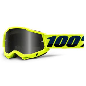 Naočale za motocross 100% ACCURI 2 fluo žute (dimni pleksiglas)