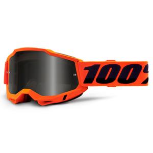 Naočale za motocross 100% ACCURI 2 narančaste (dimni pleksiglas)