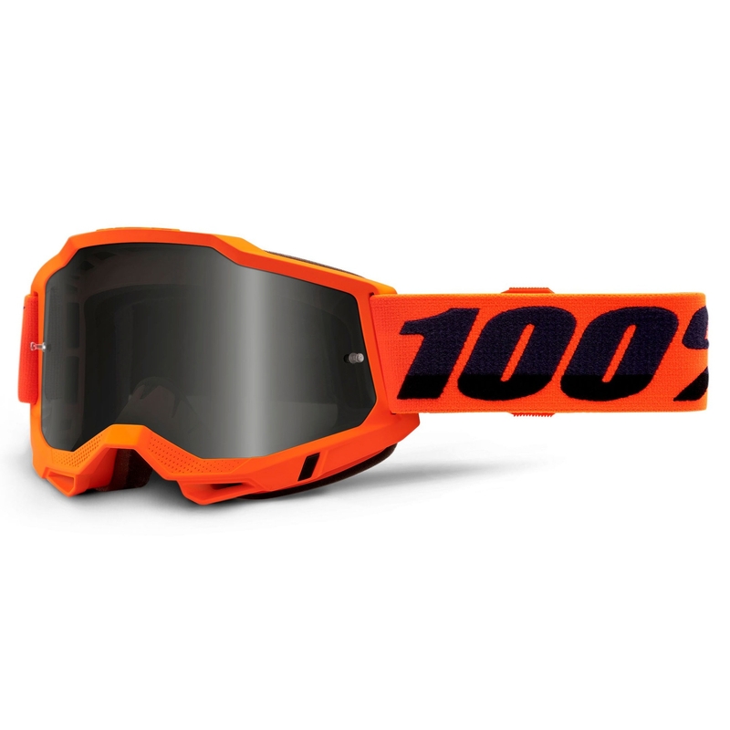 Naočale za motocross 100% ACCURI 2 narančaste (dimni pleksiglas)