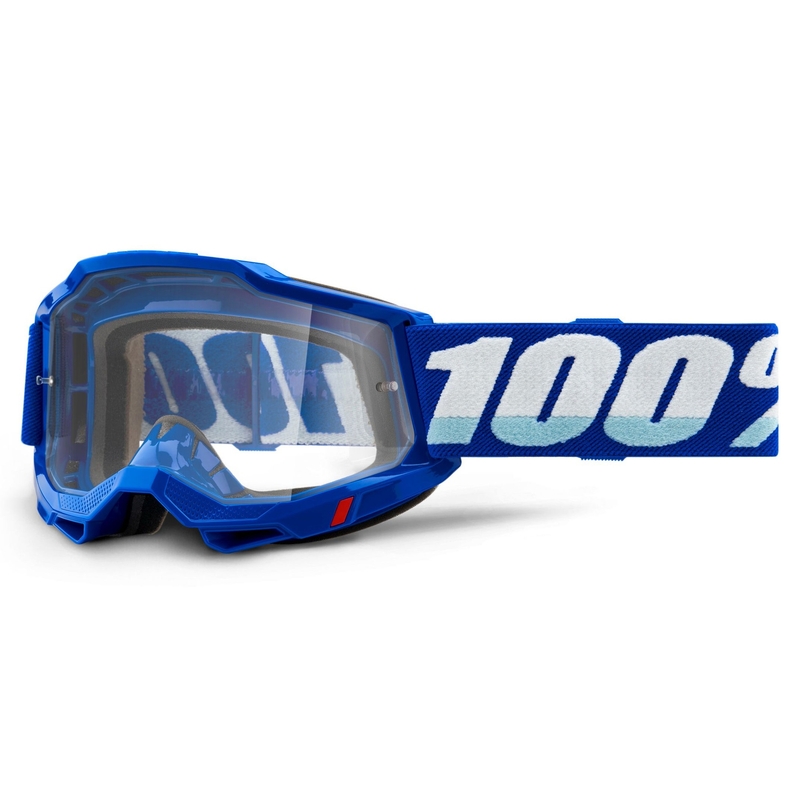 Naočale za motocross 100% ACCURI 2 OTG plave (prozirni pleksiglas)