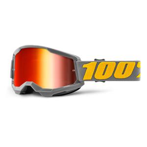 Naočale za motocross 100% STRATA 2 Izipizi Grey (Red Mirror Plexiglas)