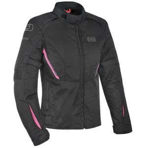 Ženska motoristička jakna Oxford Iota 1.0 Air crno-roza
