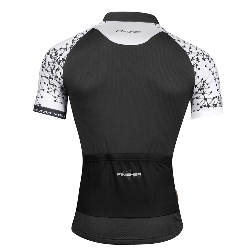 Jersey FORCE Finisher sivo-bijeli - kratkih rukava rasprodaja