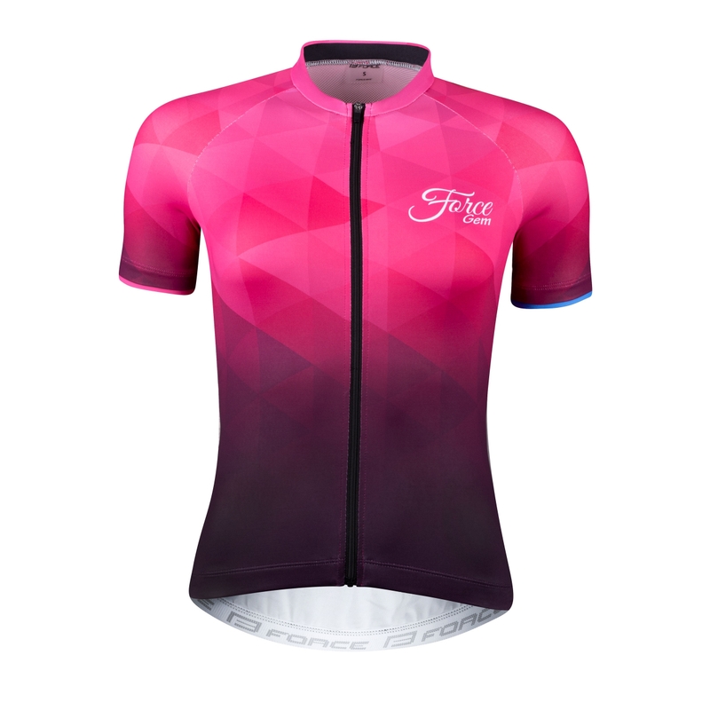 Ženski dres FORCE Gem pink - kratki rukav rasprodaja