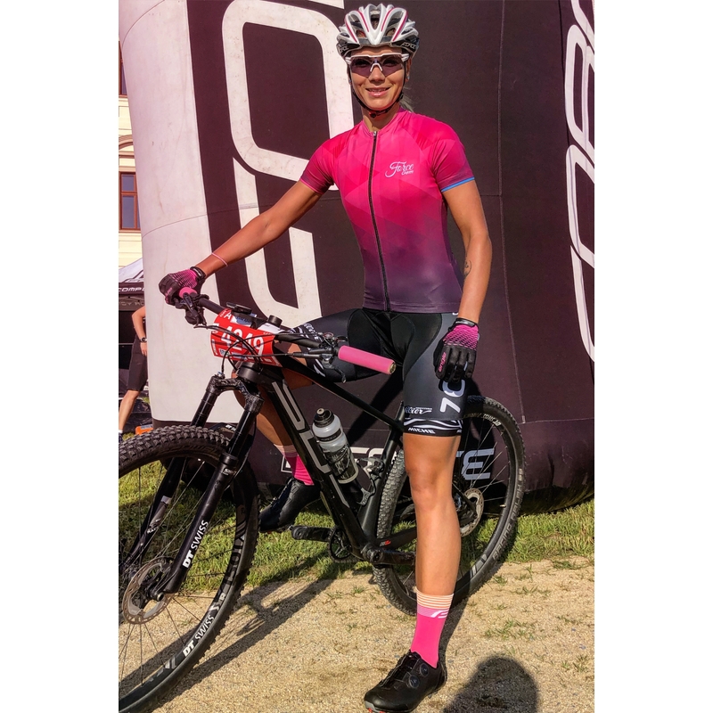 Ženski dres FORCE Gem pink - kratki rukav rasprodaja
