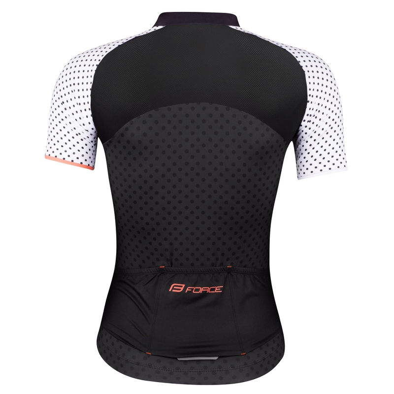 Ženski dres FORCE Points crno-bijeli - kratki rukav rasprodaja