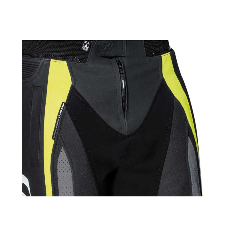 Motorističke hlače IXON Vortex 2 crno-fluo žute